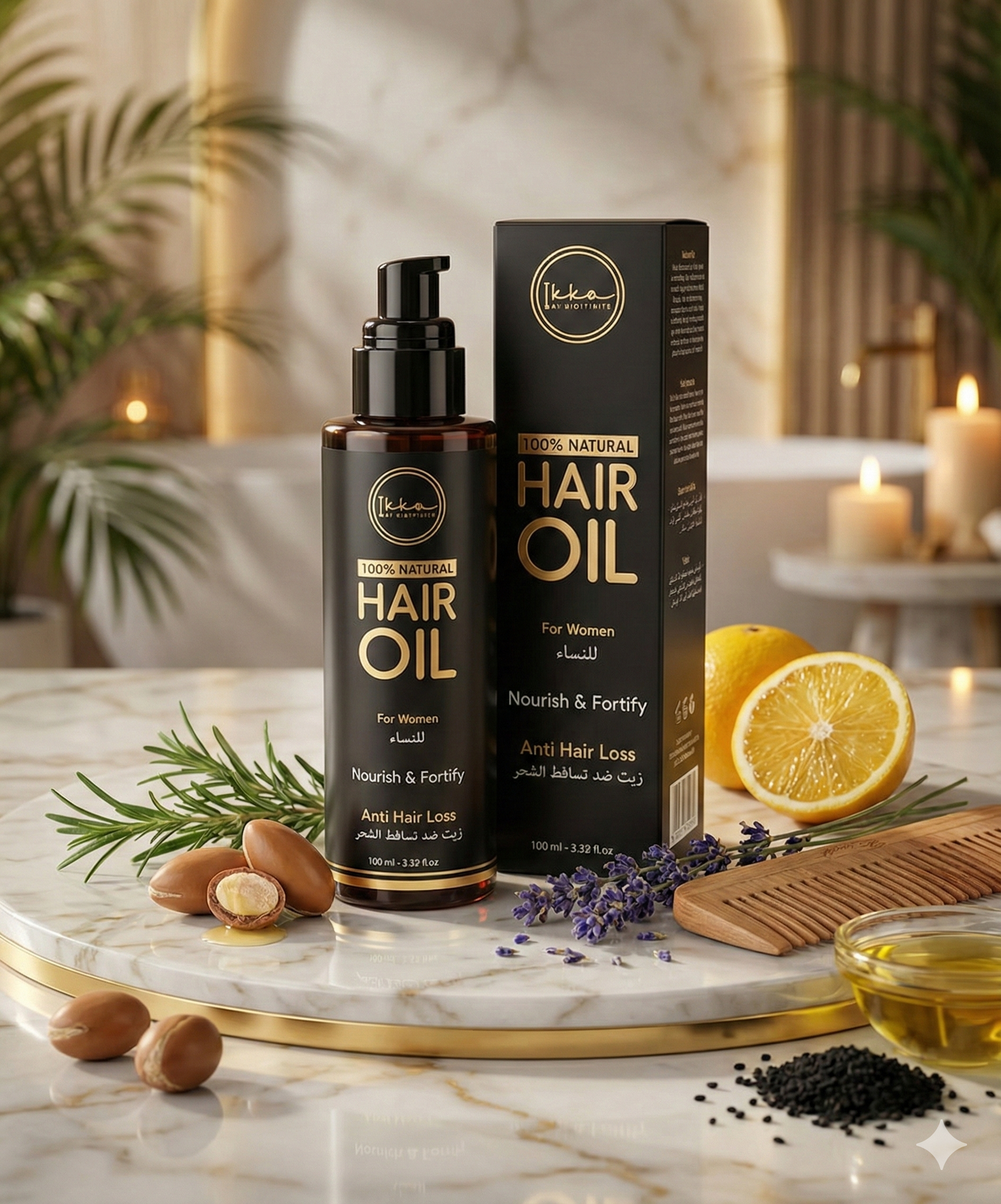 HUILE ANTI CHUTE CHEVEUX FEMME 100 ML Nourrit, renforce et aide à réduire la chute de cheveux