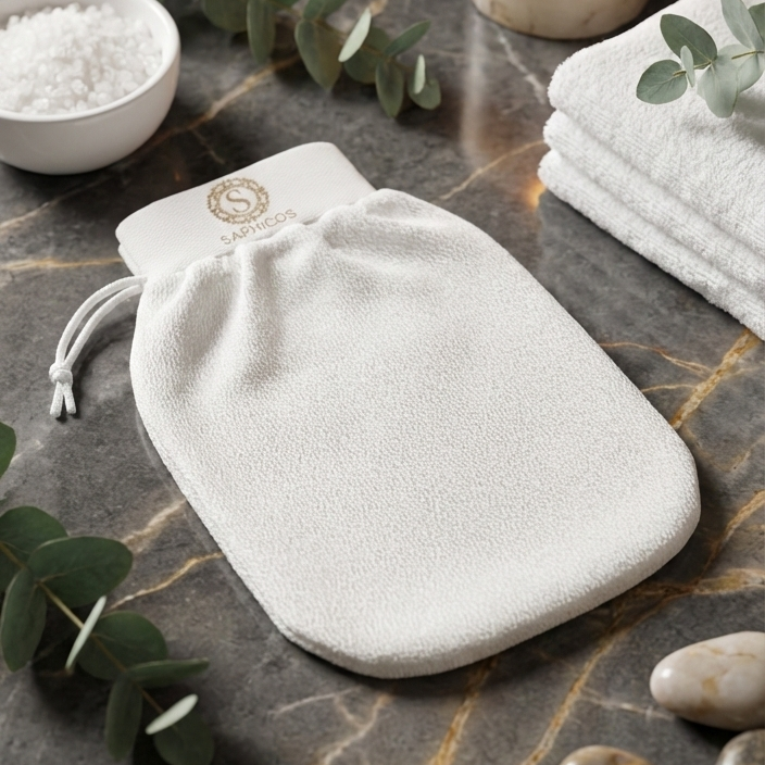 Gant exfoliant pour le corps L’accessoire idéal pour un rituel de spa à la maison