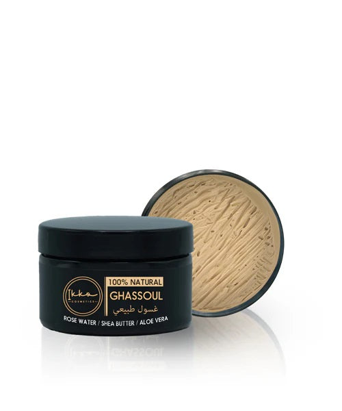 Ghassoul Hydratant - 250g Soin purifiant à l'eau de rose, beurre de karité et aloe vera